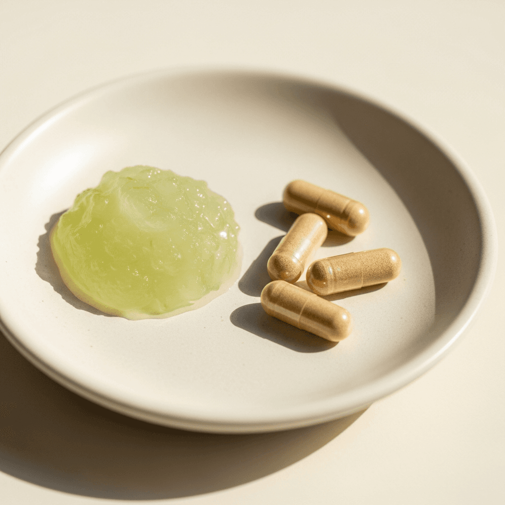 Aloe vera juice (internal)