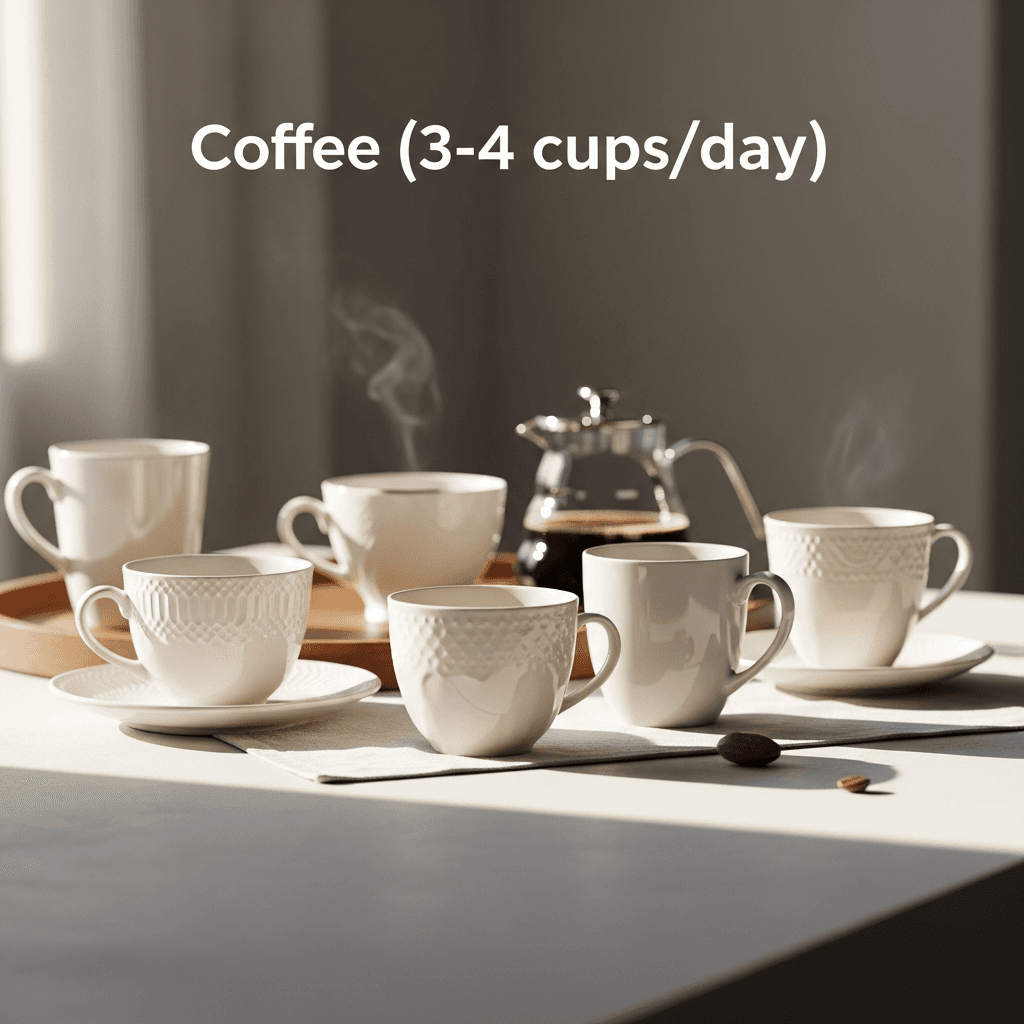 Coffee (3-4 cups/day)