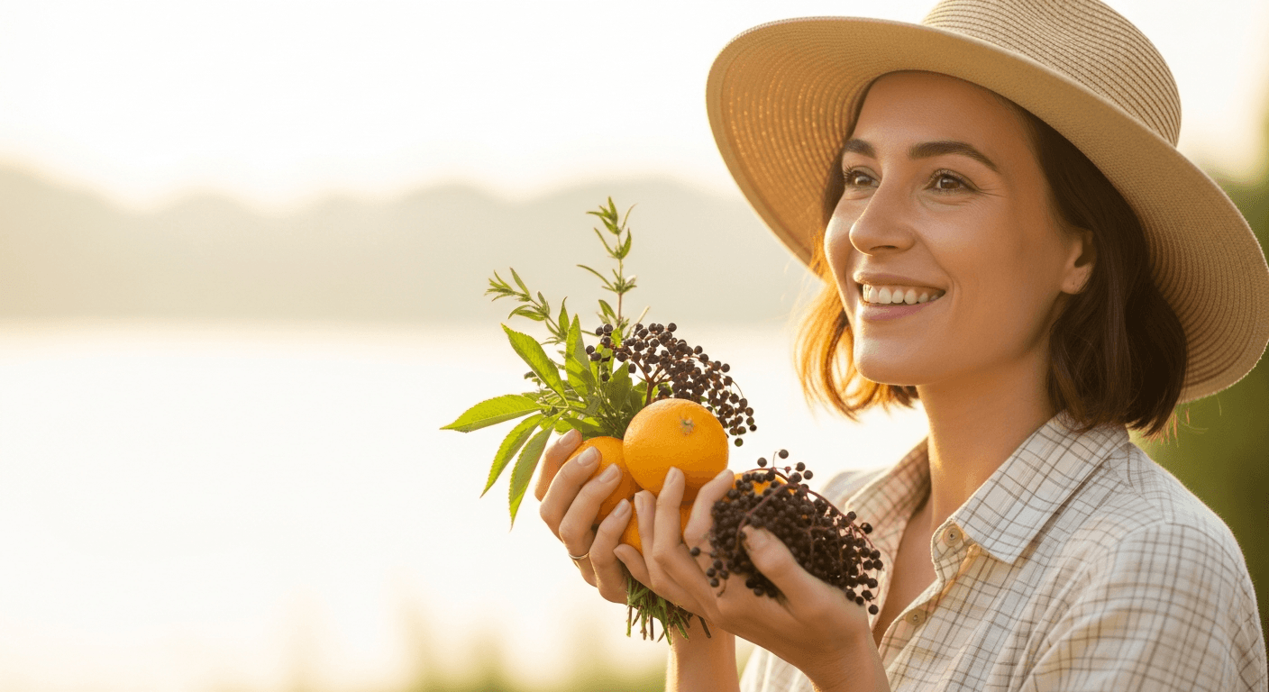 What helps with immunity., natural remedies imagery